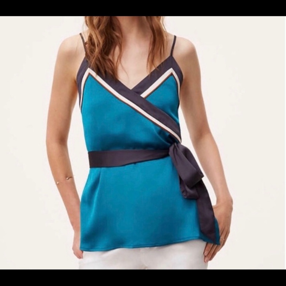 Satin Wrap Blouse